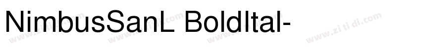 NimbusSanL BoldItal字体转换